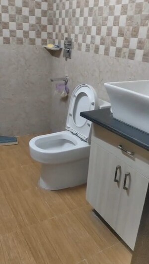 Bathroom in 3 BHK Builder Floor at Vasant Kunj Enclave – for Rent