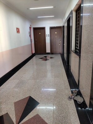 Building Lobby in 2 BHK Apartment at K Raheja Heights, Malad East – for Rent