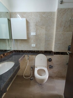 Bathroom in 2 BHK Apartment at K Raheja Heights, Malad East – for Rent