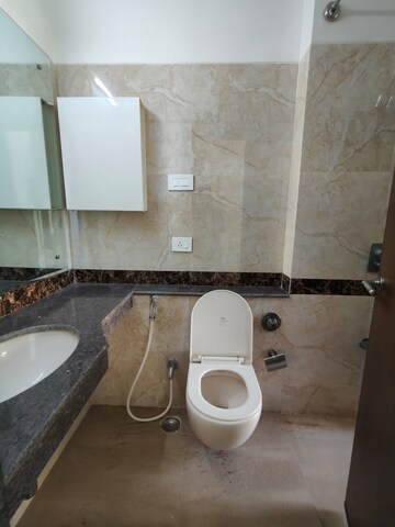 Bathroom in 2 BHK Apartment at K Raheja Heights, Malad East – for Rent