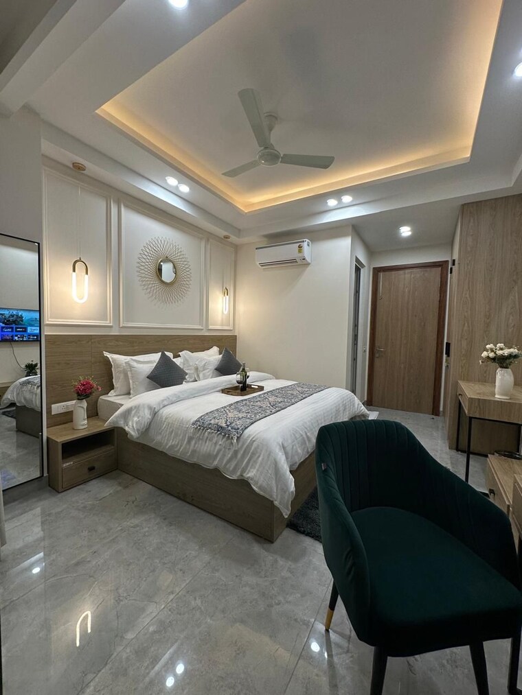 Bedroom, sector 45 1 Bedroom 747 Sq.Ft. Builder Floor In Sector 45 Gurgaon 9602199