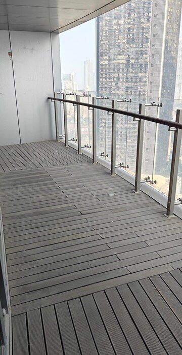 Balcony in 3 BHK Apartment at Lodha World Crest, Worli – for Rent