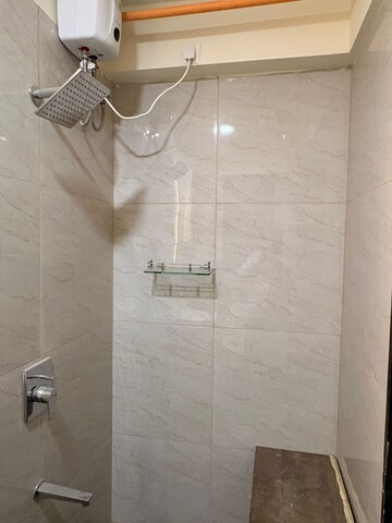 Bathroom in 2 BHK Apartment at Chandak 34 Park Estate, Goregaon West – for Rent