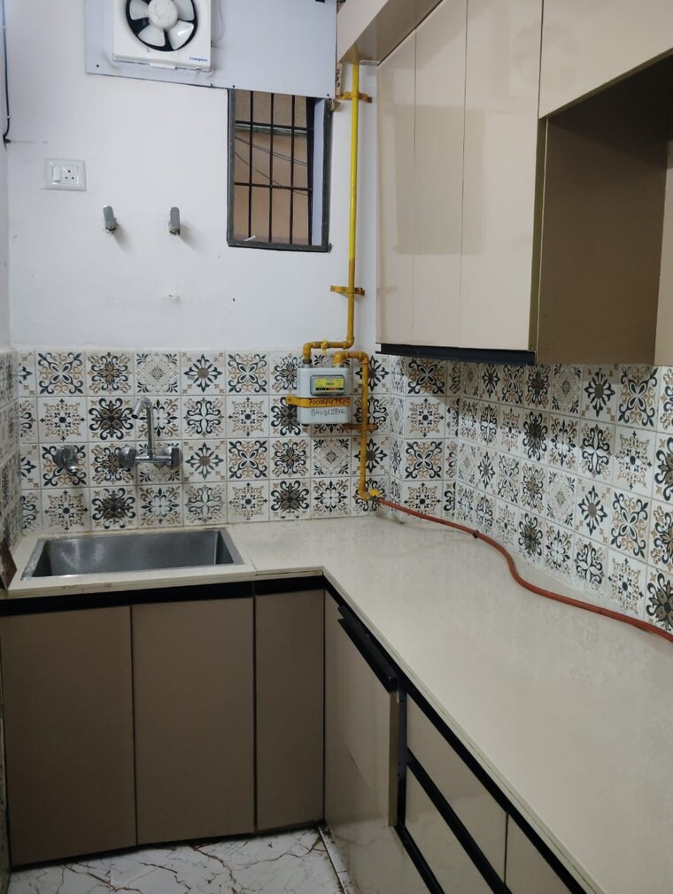Kitchen, gyan khand i 2 Bedroom 800 Sq.Ft. Builder Floor In Gyan Khand I Ghaziabad 9602662