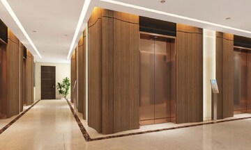 Building Lobby in 3 BHK Apartment at Hubtown 25 South, Prabhadevi – for Rent