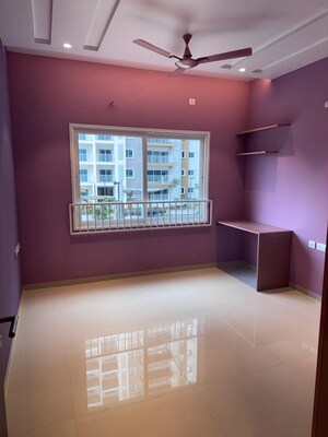 Living Room in 3 BHK Apartment at LnT Raintree Boulevard, Hebbal – for Rent