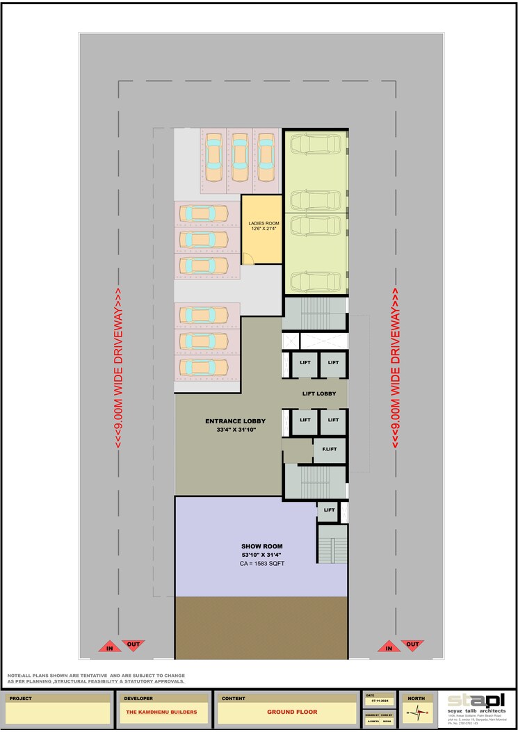 Floor Plan, kaamdhenu-growth-master Commercial Office Space 1010 Sq.Ft. In Nerul Navi Mumbai 9602744