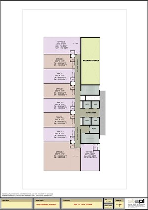Floor Plan in  Office Space at Kaamdhenu Growth Master, Nerul – for Sale