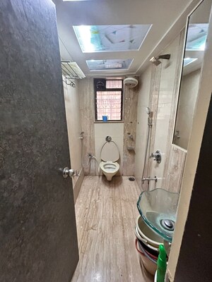 Bathroom in 3 BHK Apartment at The Ranes, Khar West – for Rent