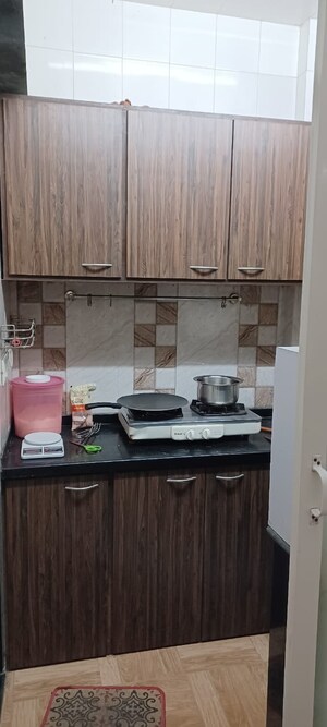 Kitchen in 1 RK Apartment at Navbharat Sahyog CHS, Goregaon East – for Rent