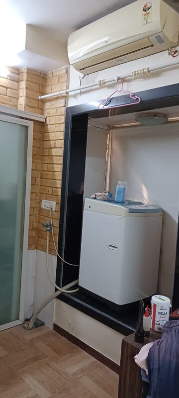 Kitchen in 1 RK Apartment at Navbharat Sahyog CHS, Goregaon East – for Rent