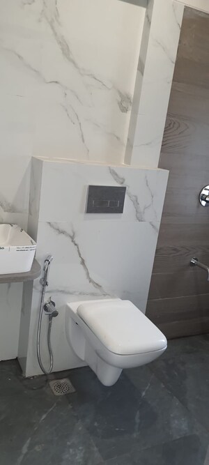 Bathroom in 3 BHK Apartment at Zindagi CHS, Khar West – for Rent