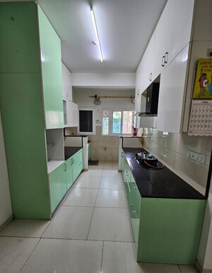 Kitchen in 2.5 BHK Apartment at LnT Raintree Boulevard, Hebbal – for Rent