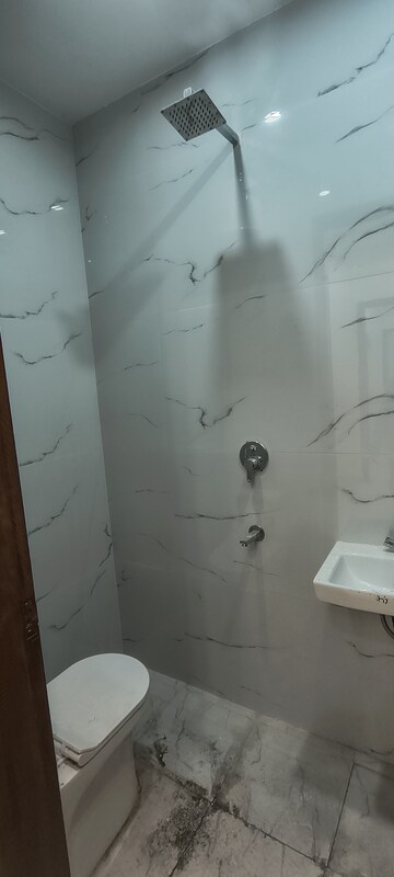 Bathroom in 1 BHK Builder Floor at Panchsheel Vihar – for Rent