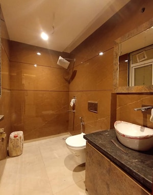 Bathroom in 3 BHK Builder Floor at Saket – for Rent