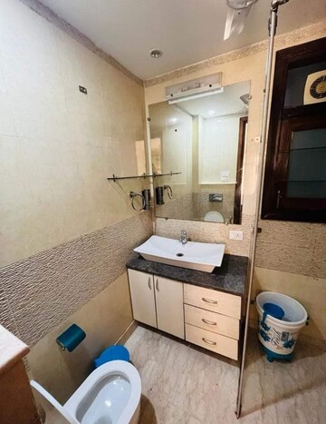 Bathroom in 4 BHK Builder Floor at Saket – for Rent