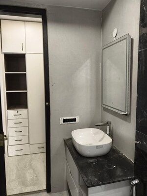 Bathroom in 4 BHK Builder Floor at Ansal Sushant Residency, Sushant Lok Iii – for Rent