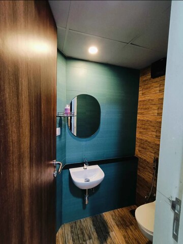 Bathroom in 1 BHK Apartment at Lodha Crown Quality Homes, Majiwada – for Rent