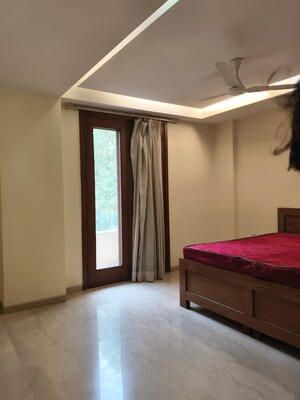 Bedroom in 4 BHK Builder Floor at Boutique Residential Apartments A 3 2, Vasant Vihar – for Rent
