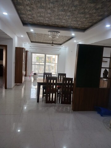 Living Room in 3 BHK Apartment at Crown Whistling Woods, Kokapet – for Rent