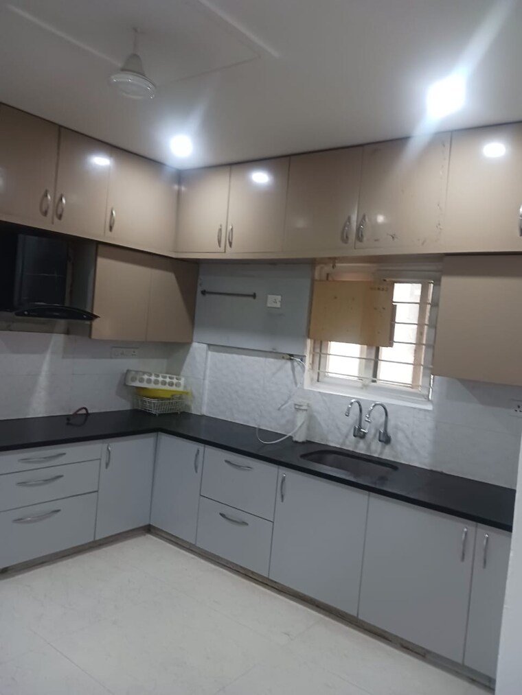 Kitchen, crown-whistling-woods 3 Bedroom 2060 Sq.Ft. Apartment In Kokapet Hyderabad 9603467