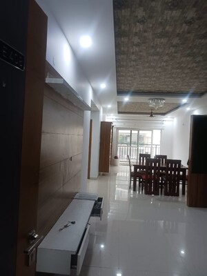 Living Room in 3 BHK Apartment at Crown Whistling Woods, Kokapet – for Rent