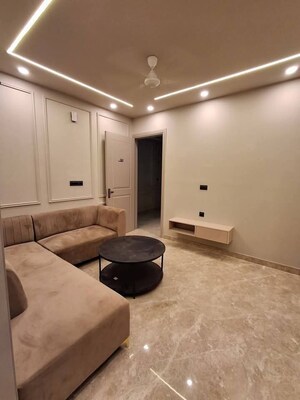 Living Room in 1 BHK Builder Floor at Freedom Fighters Enclave – for Rent