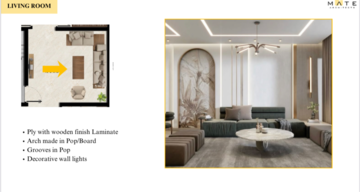 Living Room in 3 BHK Builder Floor at Sector 39 – for Sale