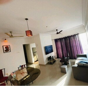 Living Room in 2 BHK Apartment at Runwal Garden City, Balkum Pada – for Rent
