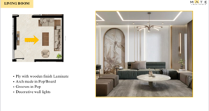 Living Room in 3 BHK Builder Floor at Sector 39 – for Sale