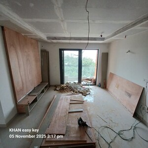 Living Room in 3 BHK Apartment at Puravankara Purva Atmosphere, Thanisandra Main Road – for Rent