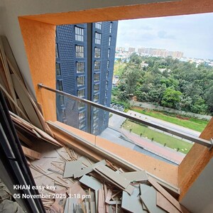 Balcony in 3 BHK Apartment at Puravankara Purva Atmosphere, Thanisandra Main Road – for Rent