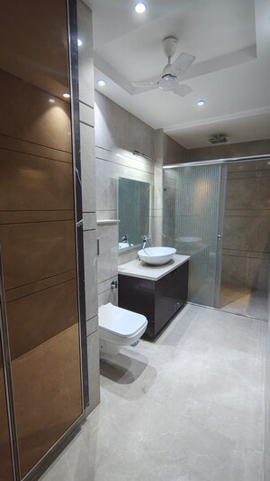 Bathroom in 2 BHK Builder Floor at Malviya Nagar – for Rent