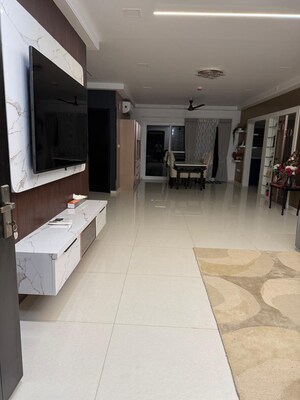 Living Room in 3 BHK Apartment at Rajapushpa Provincia, Narsingi – for Rent