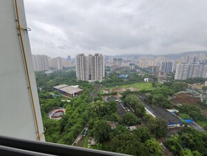 Balcony in 2 BHK Apartment at Kalpataru Immensa, Kolshet Road – for Rent