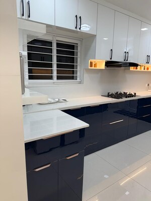 Kitchen in 3 BHK Apartment at Rajapushpa Provincia, Narsingi – for Rent