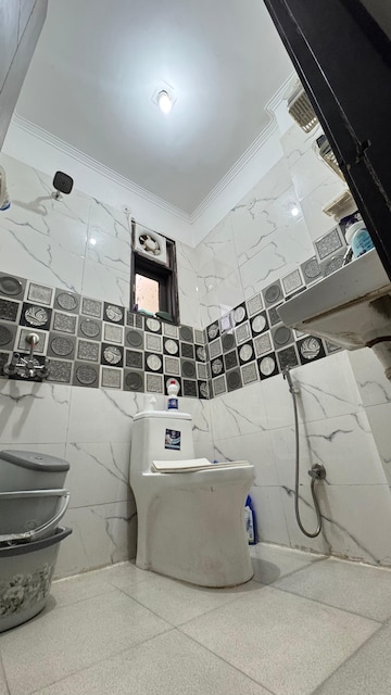 Bathroom in 2 BHK Builder Floor at Chattarpur – for Rent