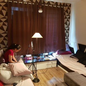 Team Area in 2 BHK Apartment at Oberoi Realty Park View, Samata Nagar – for Rent