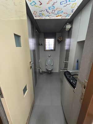 Bathroom in 3 BHK Apartment at Ansal Whispering Meadows, Mulund West – for Rent