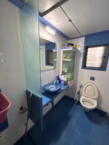 Bathroom in 3 BHK Apartment at Ansal Whispering Meadows, Mulund West – for Rent
