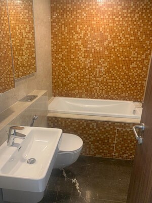 Bathroom in 4 BHK Apartment at Lodha The Park, Worli – for Rent