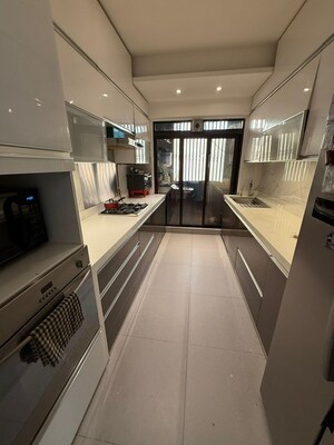 Balcony in 4 BHK Apartment at Lodha Trump Tower, Worli – for Rent