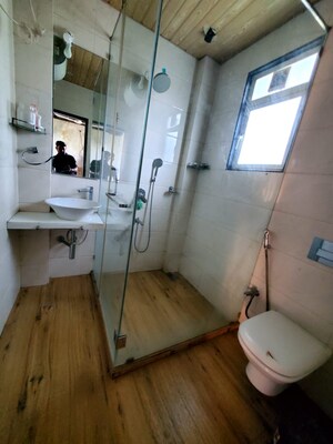 Bathroom in 1 BHK Apartment at Hiranandani Estate Flora, Ghodbunder Road – for Rent