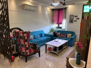 Living Room in 3 BHK Apartment at Sector 10 Dwarka – for Rent
