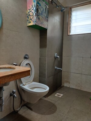 Bathroom in 2 BHK Apartment at Park Express, Baner – for Rent