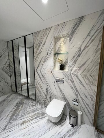 Bathroom in 4 BHK Apartment at Omkar 1973, Worli – for Rent