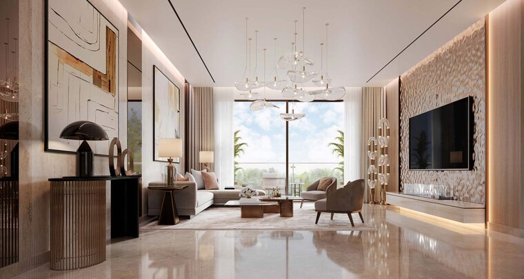 Living Room, experion-windchants 4 Bedroom 4350 Sq.Ft. Apartment In Sector 112 Gurgaon 9606261