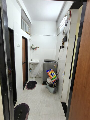 Bathroom in 1 BHK Apartment at Asmita Jyoti CHS, Malad West – for Rent