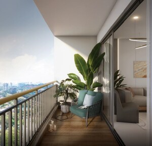 Balcony in 2 BHK Apartment at Mahindra Marina 64, Malad West – for Sale