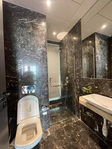Bathroom in 4 BHK Apartment at Avighna One Avighna Park, Lower Parel – for Rent